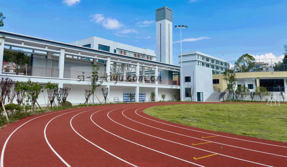 高原城市街区远景与远处的雪山轮廓，光线清冷开阔，画面中没有人